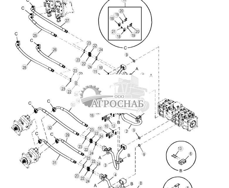 Шланги высокого давления коробки передач (301960 - 318801) - ST895113 36.jpg